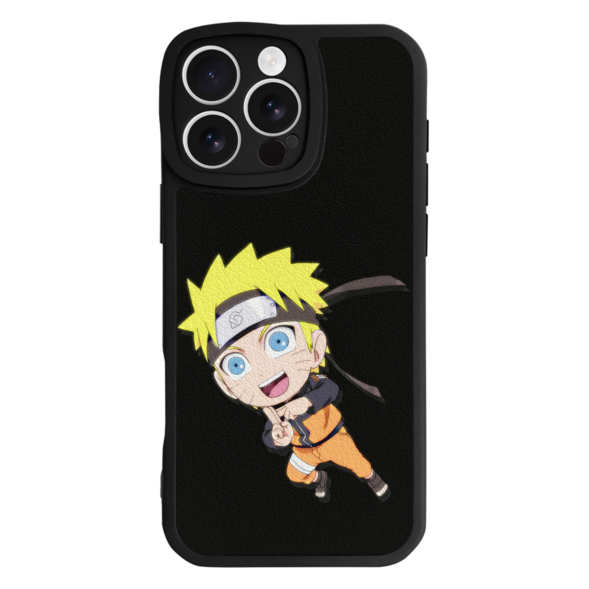 （画像用） NARUTO -ナルト- うずまき ナルト Uzumaki Naruto 【iPhone 16シリーズ対応】シリコンスマホケース（レザー調） 材質：シリコン